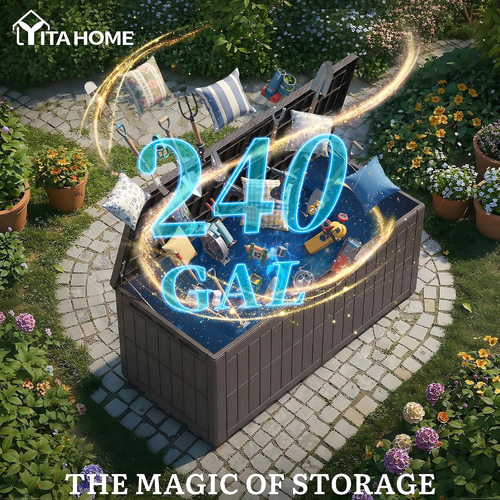 YITAHOME XXL 240 Gallon Extra Large Deck Box