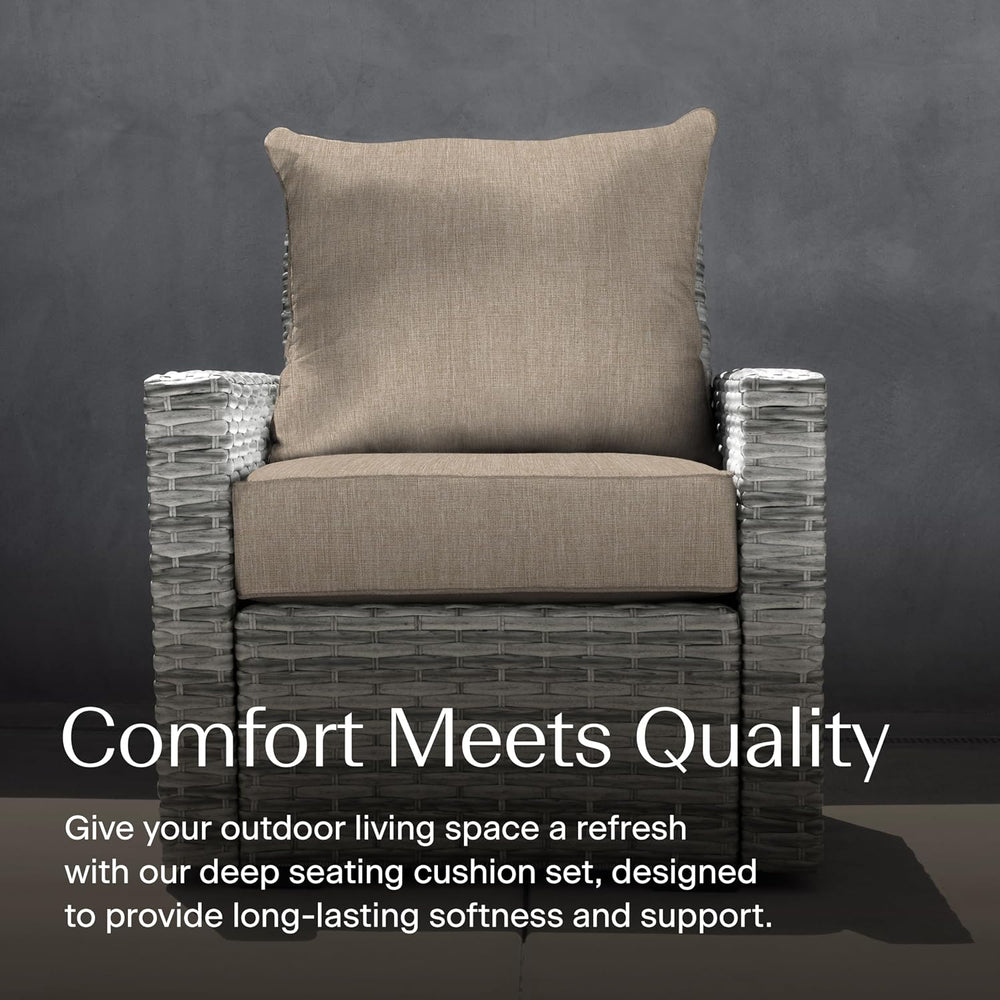 Honeycomb Outdoor Heritage Deep Seat Cushion for Patio Furniture, 24 x 23