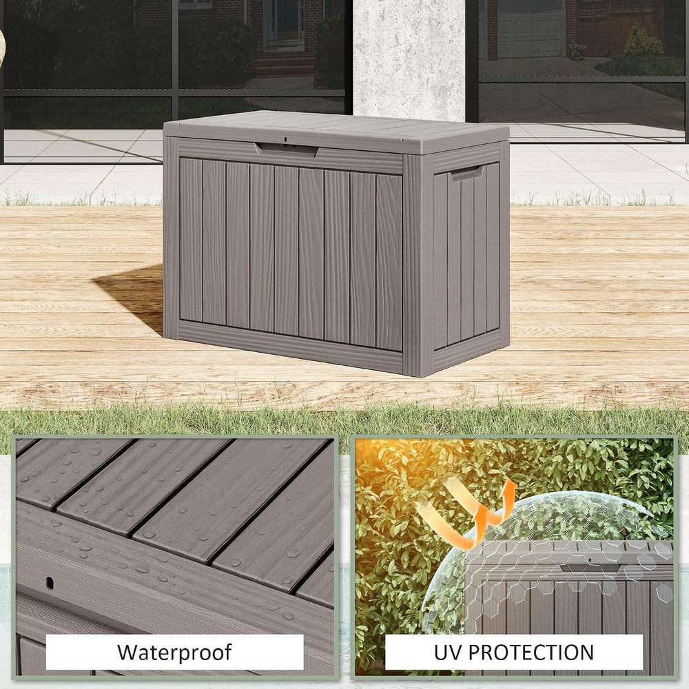 55 Gallon Package Delivery Box for Outside, Waterproof Storage Box with Locka...