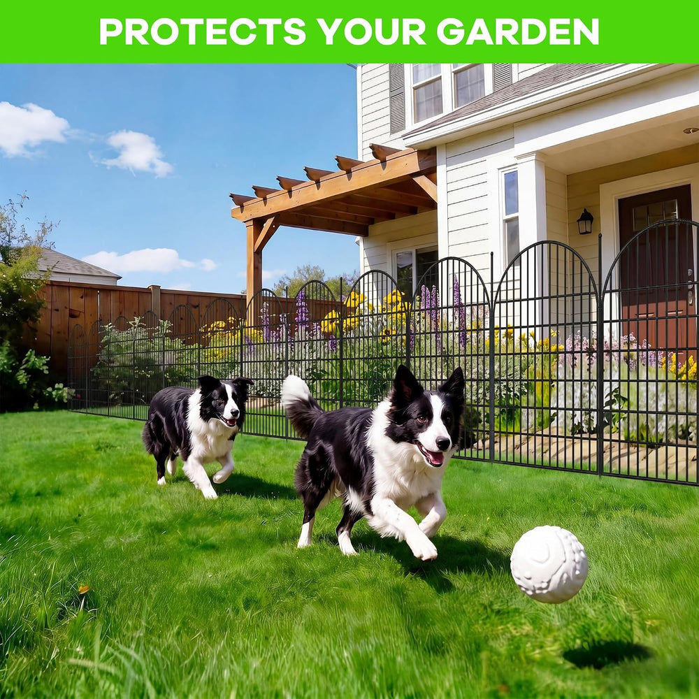 Garvee Garden Fence, 40in(H) x 23.6ft 10 Pack Garden Fencing Animal Barrier