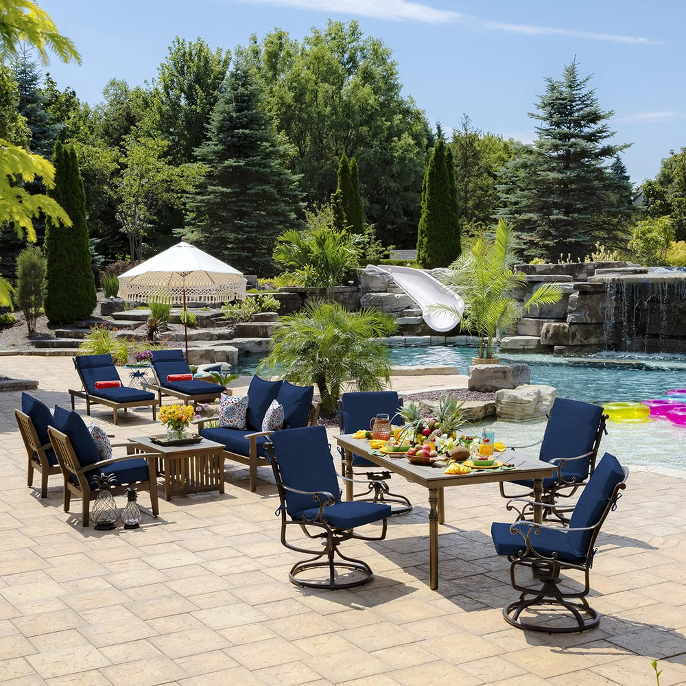 ARDEN Outdoor Deep Seat Cushion Set, 22 in x 24 in, Weather-Proof, Rain-Proof...
