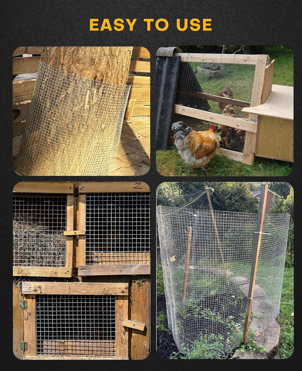 Hardware Cloth 1/2 Inch 36 X 50 ft 19 Gauge Chicken Coop Wire Fencing