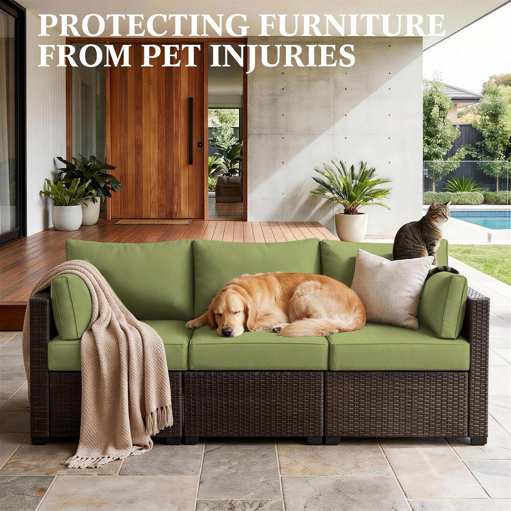 8p Outdoor Cushion Slipcovers Patio Cushion Covers Replacement, Covers Only