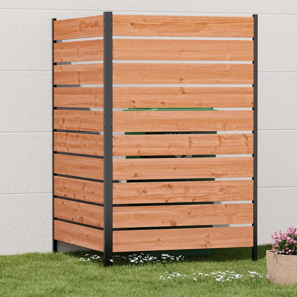 Modern Shade 5x3 Privacy Fence Panels, Cedar Wood Privacy Screen for Patio