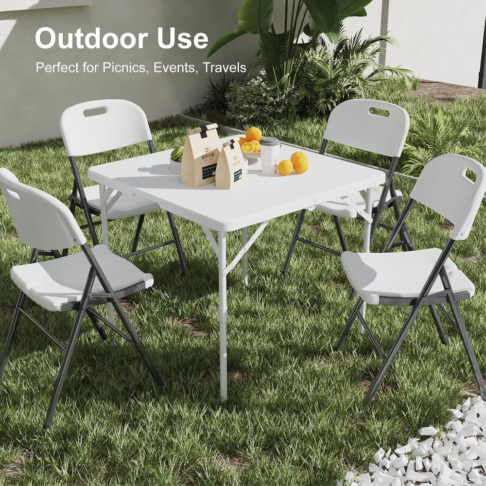 34" Folding Table for Camping, Parties, School, Picnic, 2 Pack