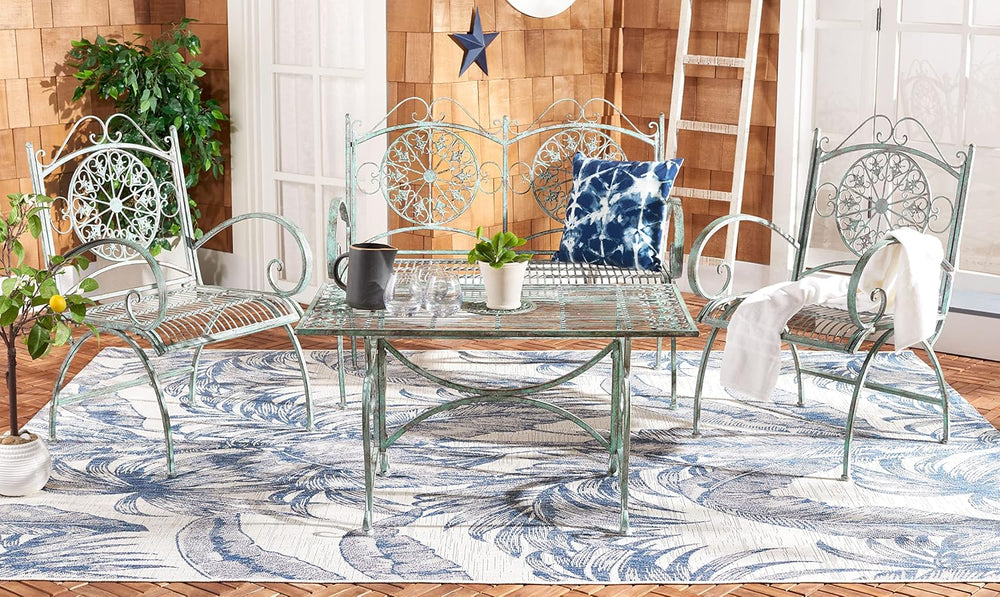 SAFAVIEH Outdoor Sophie 4-Piece Patio Sectional Sofa Set, 39.3" PAT5001D
