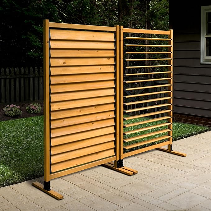 6.1ft H x 3.1ft W (1 Panel) Freestanding or Surface Mount Enclo Solara Louver...