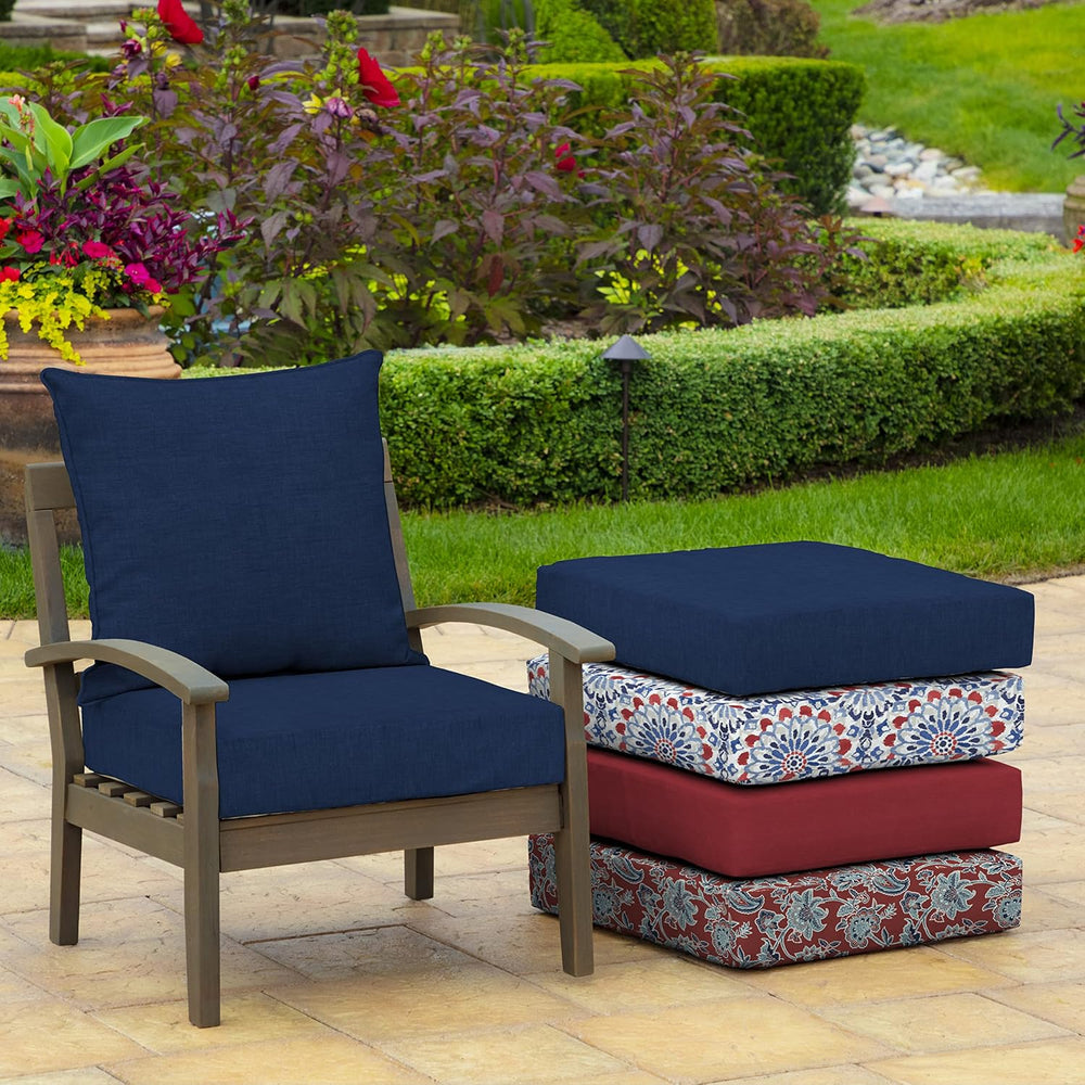 ARDEN Outdoor Deep Seat Cushion Set, 22 in x 24 in, Weather-Proof, Rain-Proof...