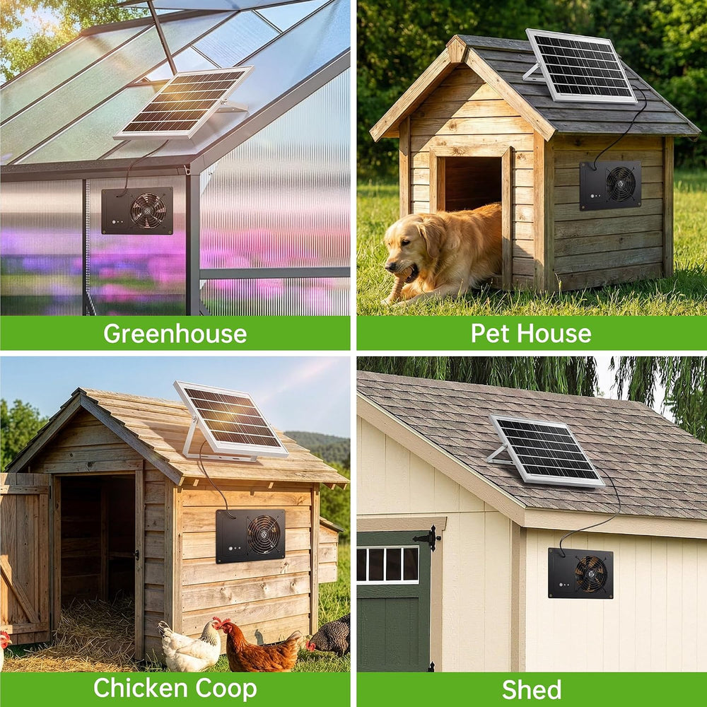 ropelux Solar Exhaust Fans with 24/7 Operation and 2 Timers, Single Fan