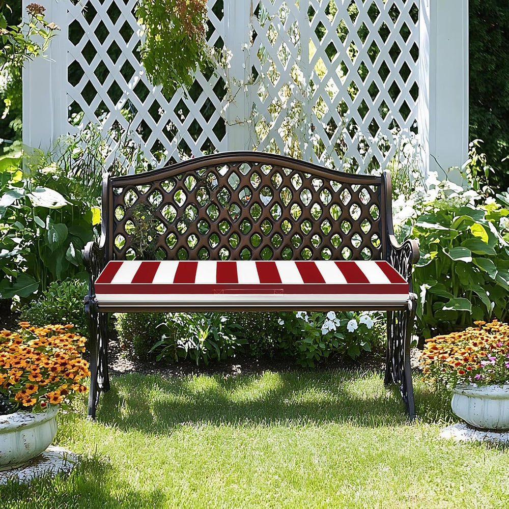 Outdoor Bench Cushion 59 x 18 Inch, Water-Resistant Patio Glider Seat Pad wit...