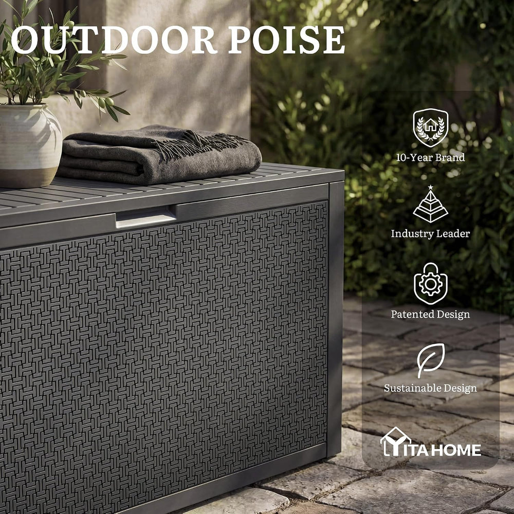 YITAHOME 95 Gallon Outdoor Storage Deck Box