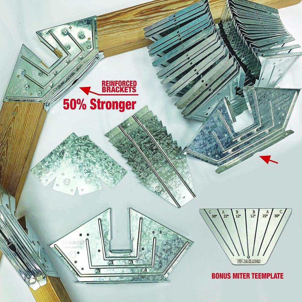50% Structurally Stronger Truss Design Easy Shed Kit Builds 6'–14’ Widths...
