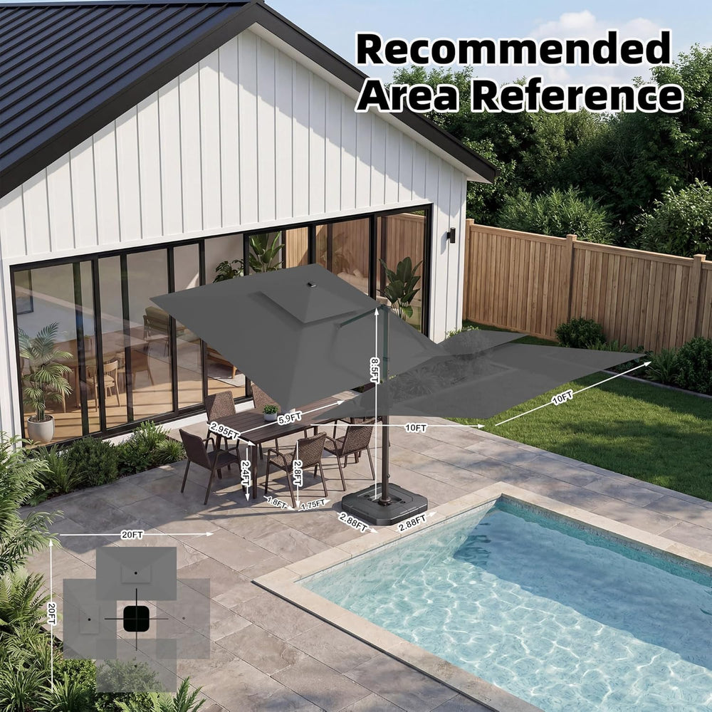 Outdoor Cantilever Patio Umbrella