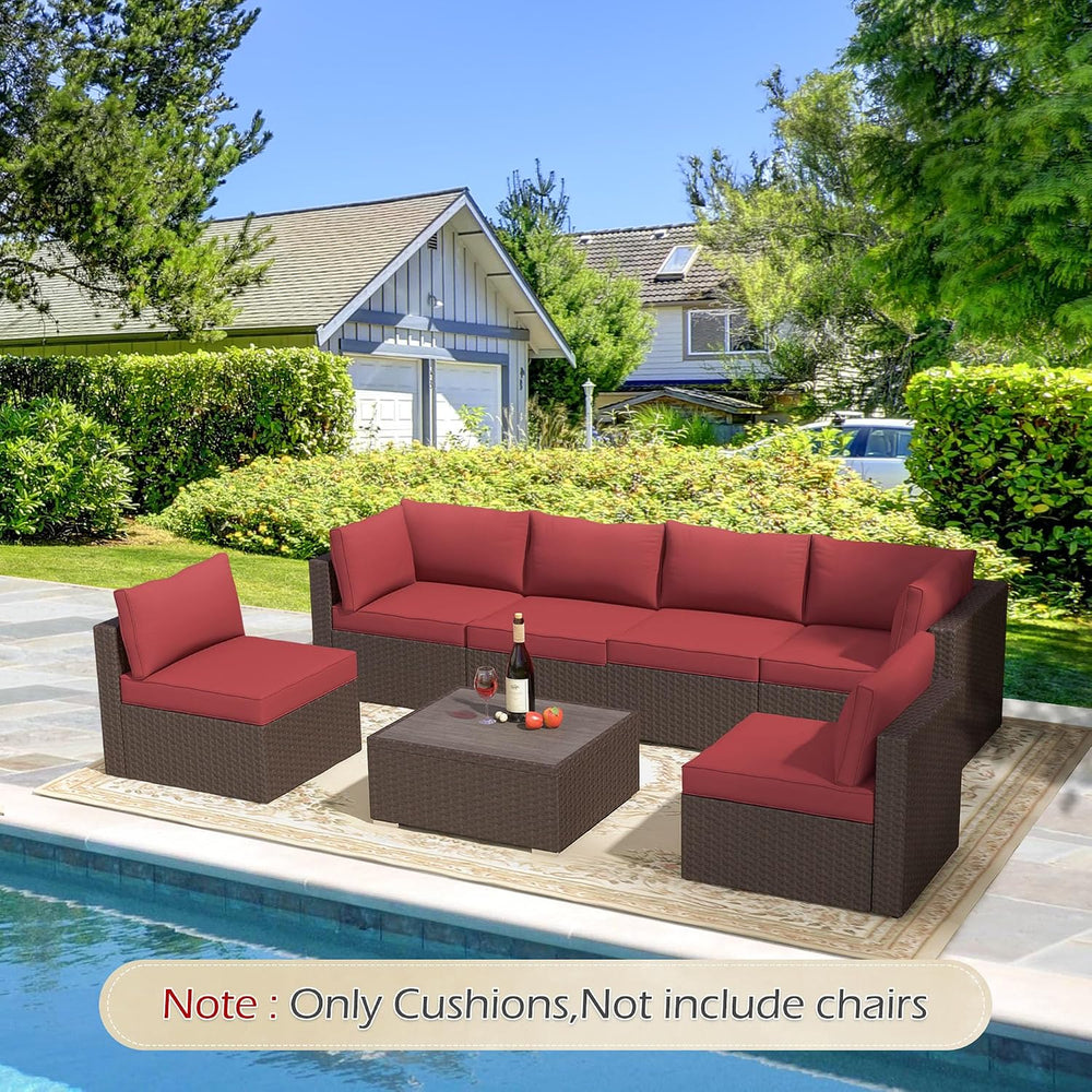 HOMREST Outdoor Replacement Cushions for Patio Furniture,Water-Repellent Sofa...
