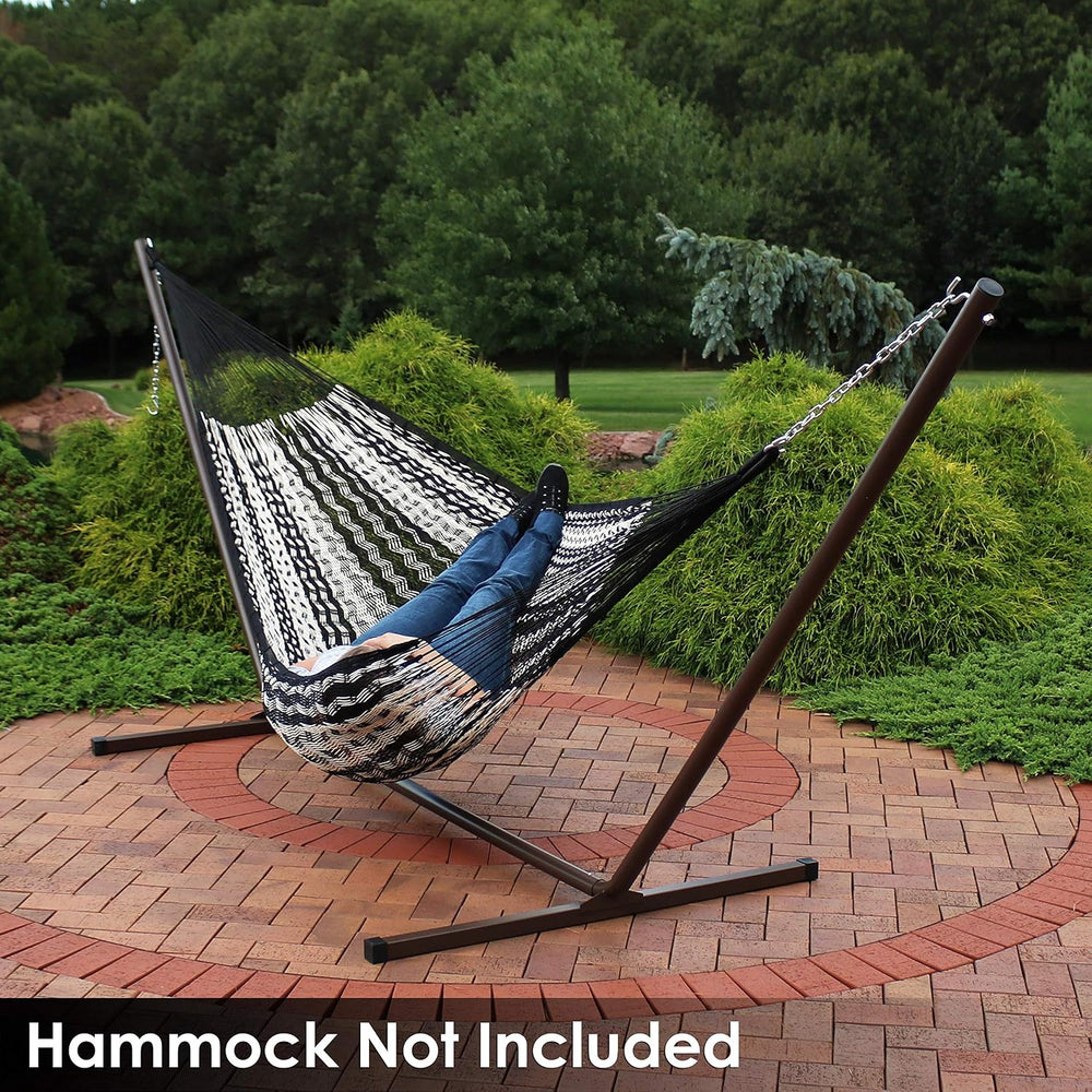 Sunnydaze Heavy-Duty Hammock Stand for Outside, Bronze, Easy Assembly