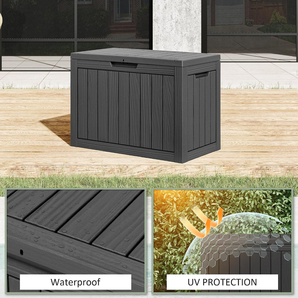 55 Gallon Package Delivery Box for Outside, Waterproof Storage Box with Locka...