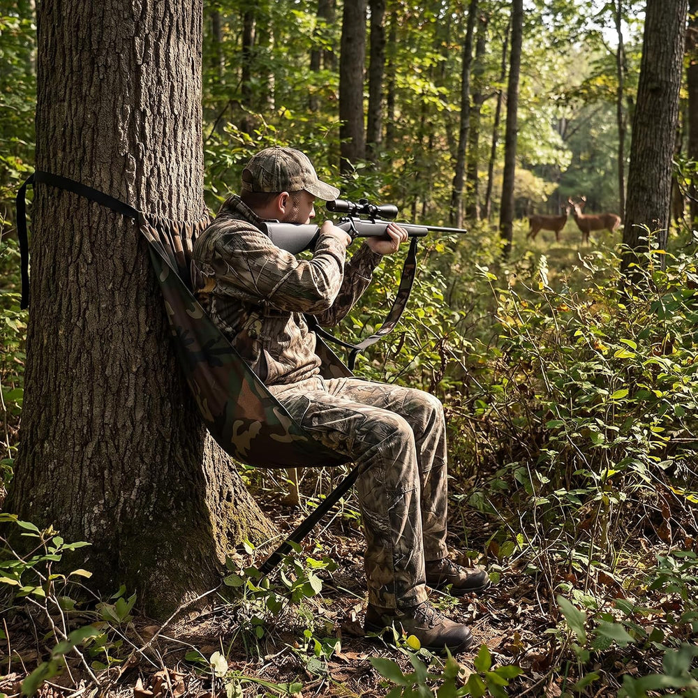 Camo Tree Chair Hammock Seat Hunting Chair Portable and Light Weight Camping ...