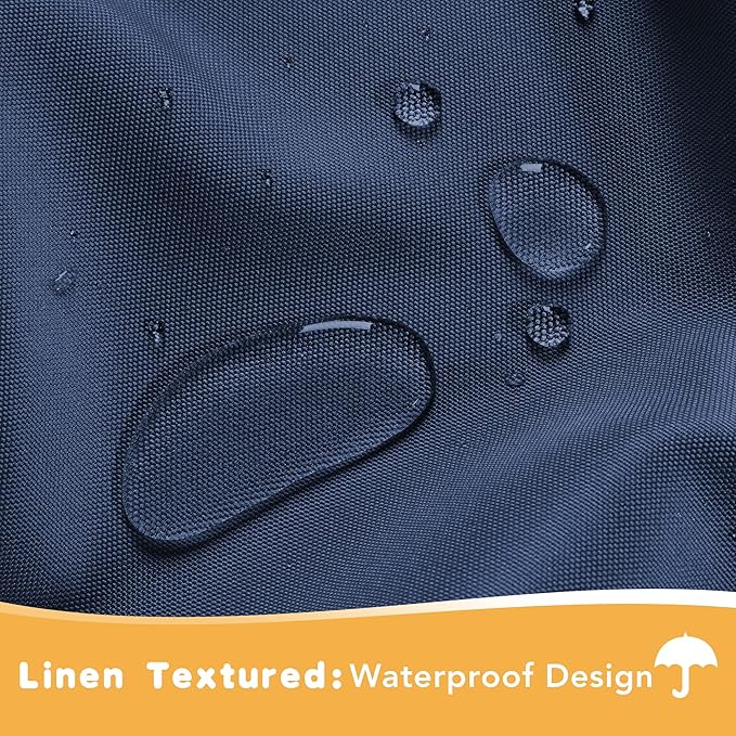 HolidayIdeas Outdoor Curtains for Patio Waterproof, 4 Panels - 54 x 84 Inch -...