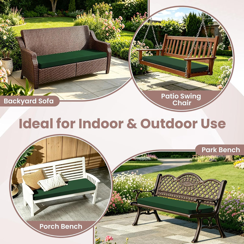 Outdoor Bench Cushions for Outdoor Furniture, 48x18 Inch, Waterproof Patio Fu...