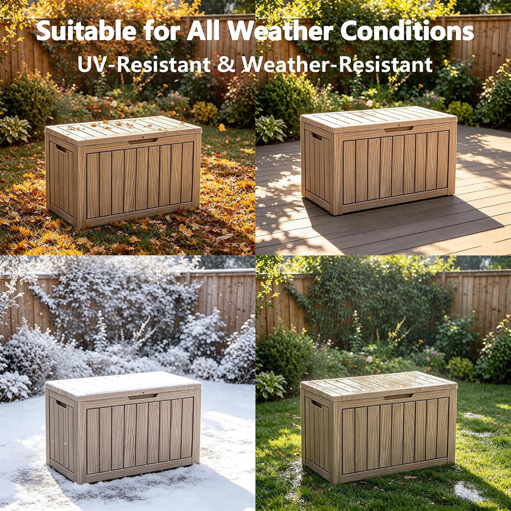 ROJIK Waterproof Deck Box Durable Outdoor Storage Box