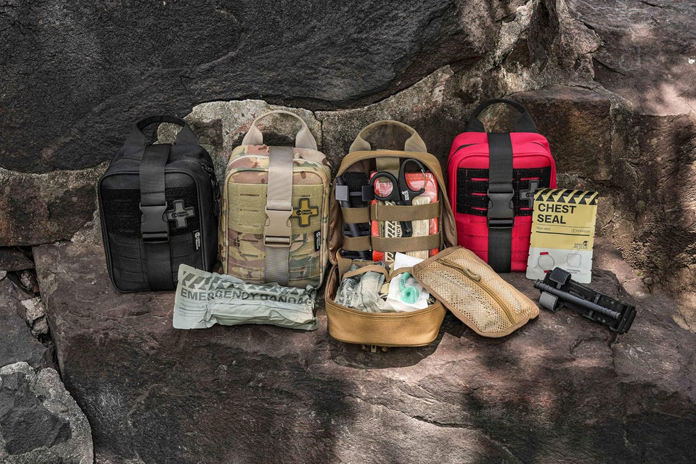 RHINO RESCUE IFAK Trauma Kit Pro with CAT Tourniquet (Red)