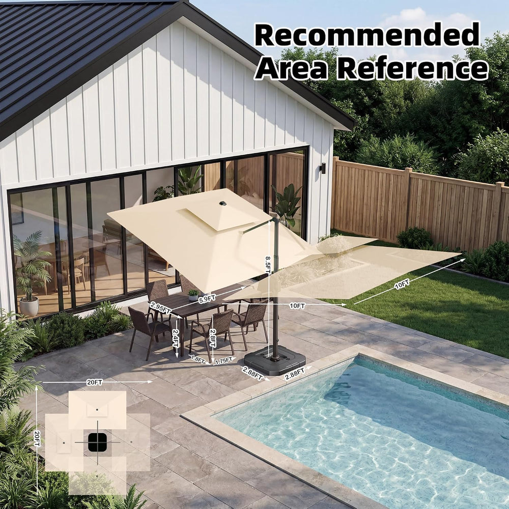 Outdoor Cantilever Patio Umbrella