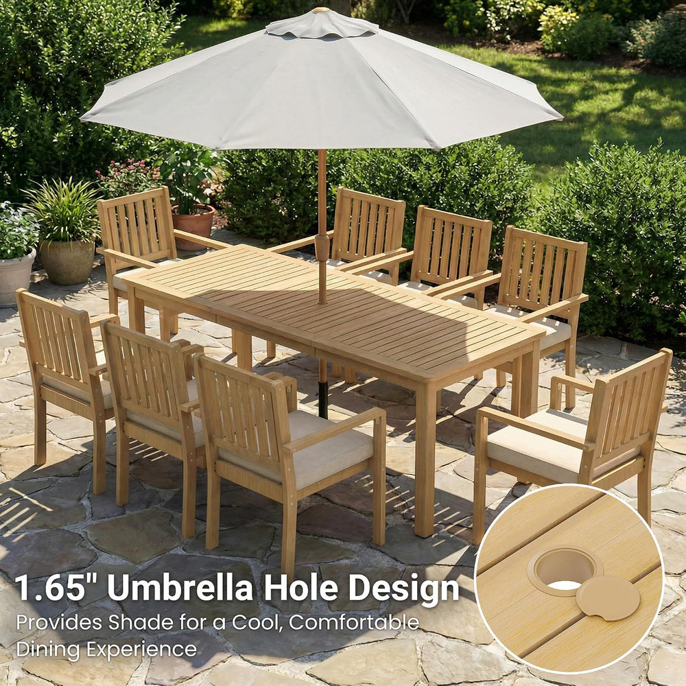Wisteria Lane 5-Pieces Acacia Outdoor Patio Dining Table and Chairs for 4
