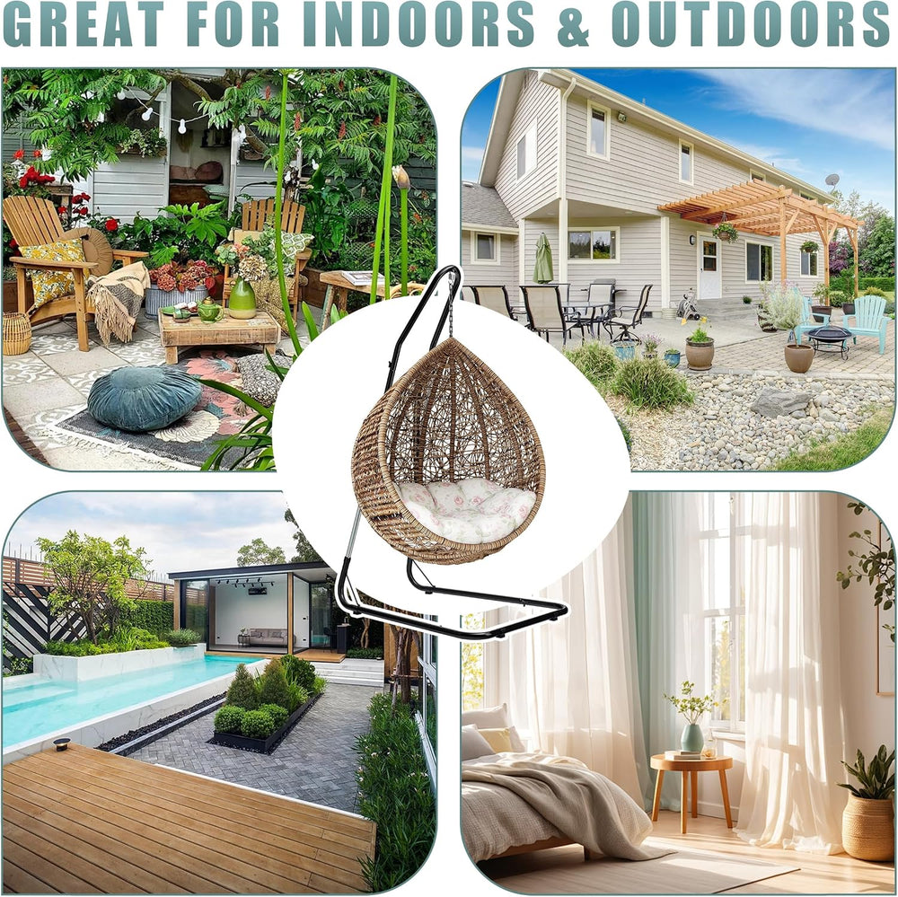 Sorbus Durable Hammock Chair Stand Hanging Chair Stand- Heavy Duty Steel Sens...