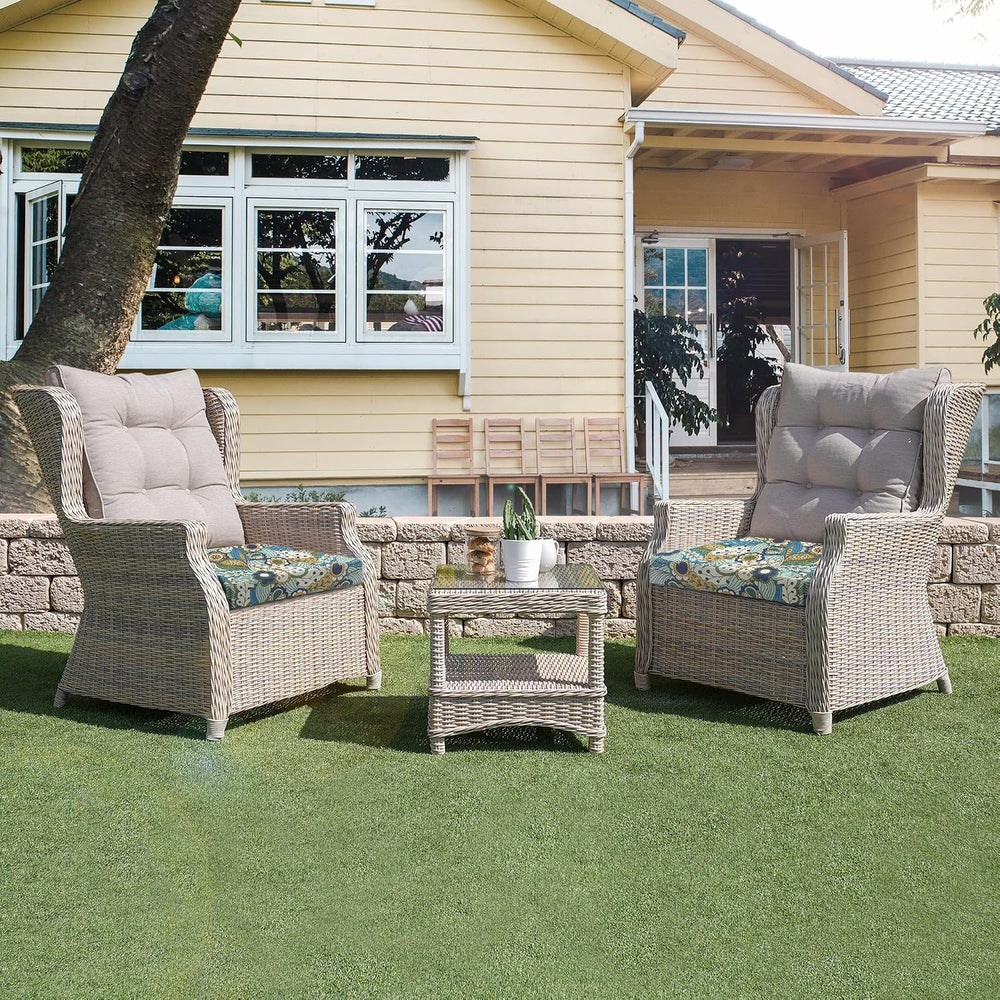 Outdoor Chair Cushions, Set of 4, 24"*24"*4", Water Resistant,...