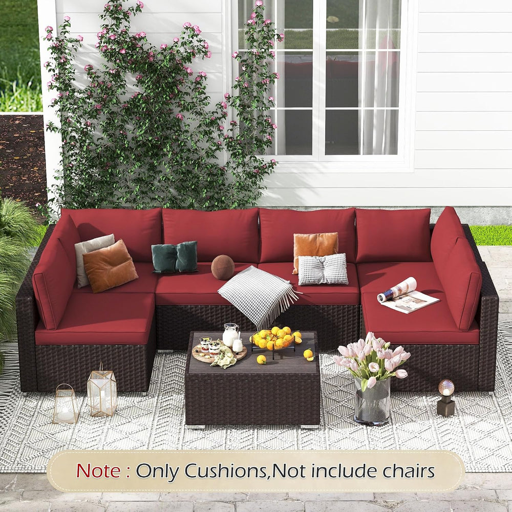HOMREST Outdoor Replacement Cushions for Patio Furniture,Water-Repellent Sofa...
