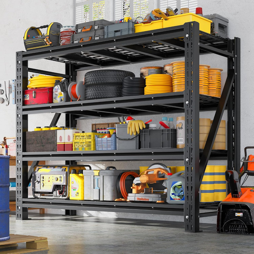 Romorgniz Garage Shelving Heavy Duty, 5000LBS Steel Rack for Garage, Shop