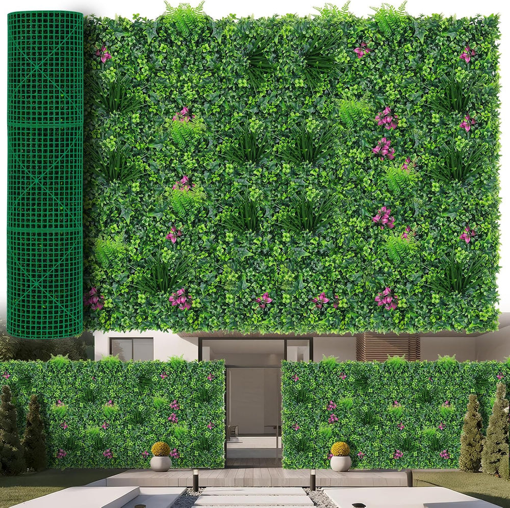 Yangrass Artificial Grass Wall Roll with Mint Leaves,60x120 Inch (50 sqft)