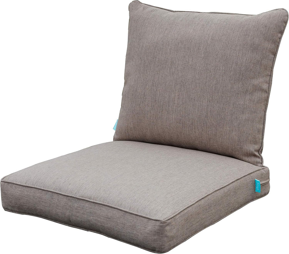 Polyester Outdoor Chair Cushion Set,Outdoor Cushions for Patio Furniture.Tan/...