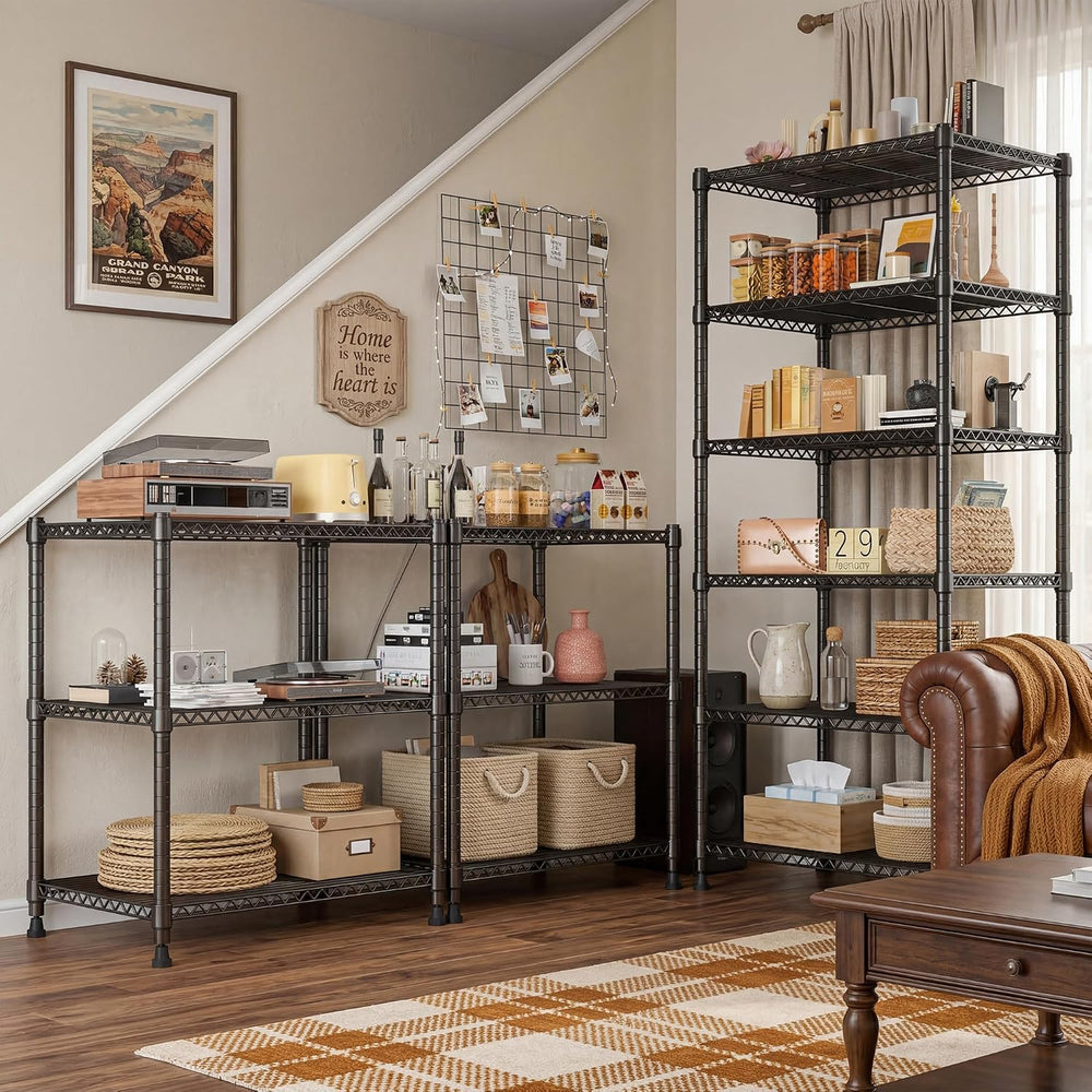 REIBII 72.2" H Storage Shelves, Space Saving&6 Tier Adjustable, for ...