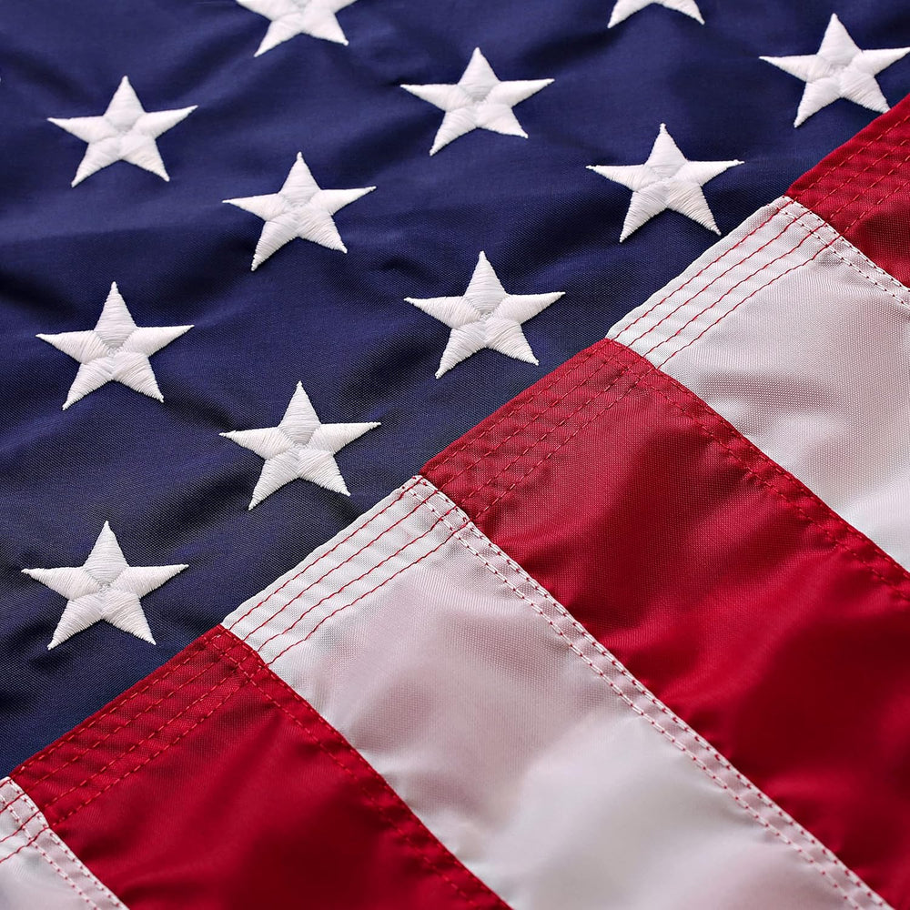 American Flags for Outside 3X5 (Pack of 3) - 3x5 Flag with Embroidered Stars ...