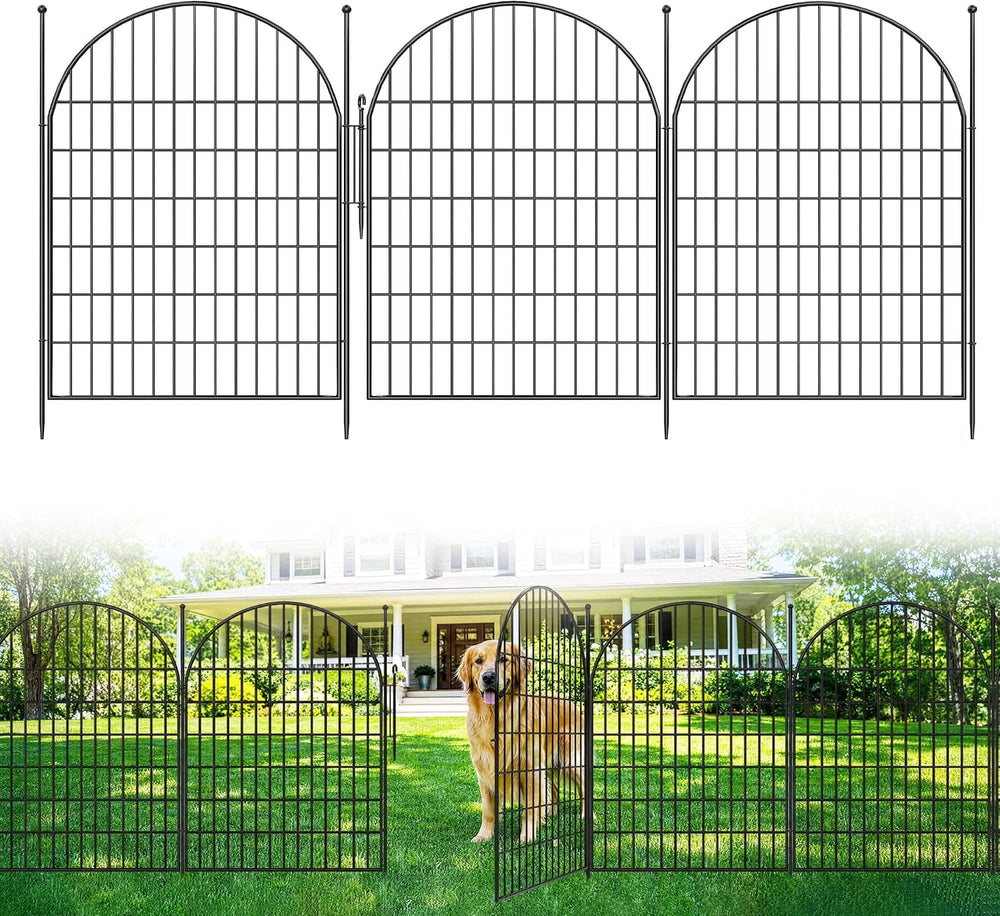 Garvee Garden Fence, 40in(H) x 23.6ft 10 Pack Garden Fencing Animal Barrier