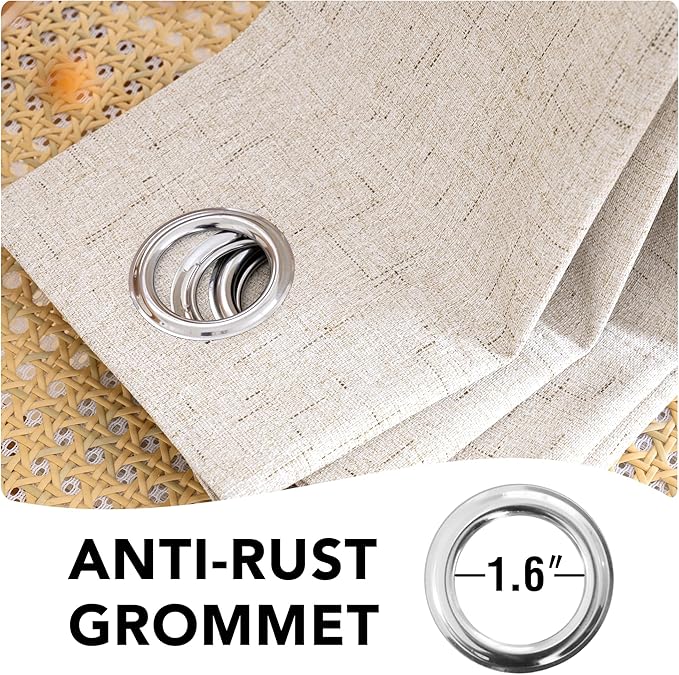 H.VERSAILTEX 72 inch Blackout Curtains, 100% Absolutely Blackout Thermal Insu...