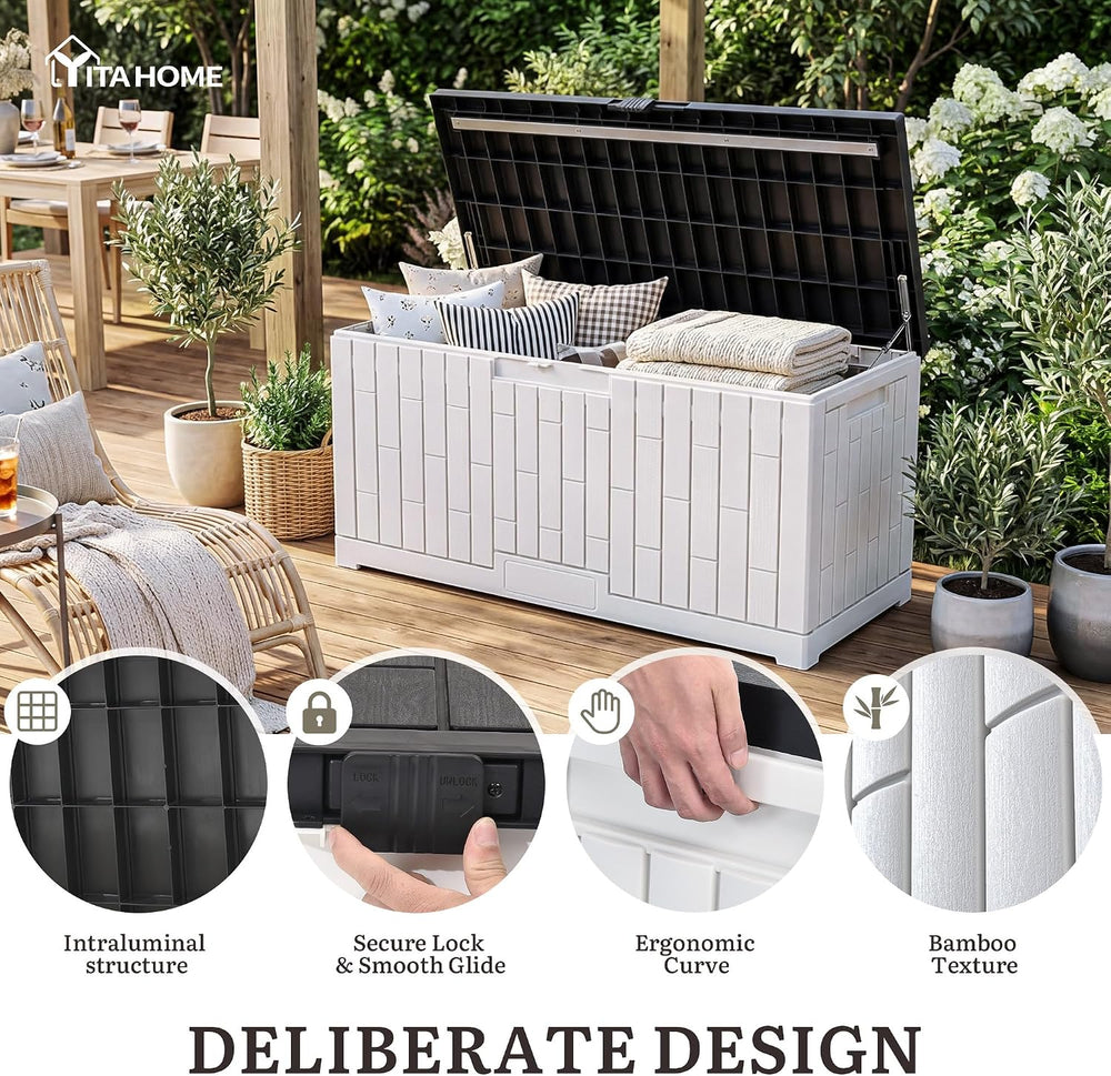 YITAHOME 120 Gallon Outdoor Storage Deck Box