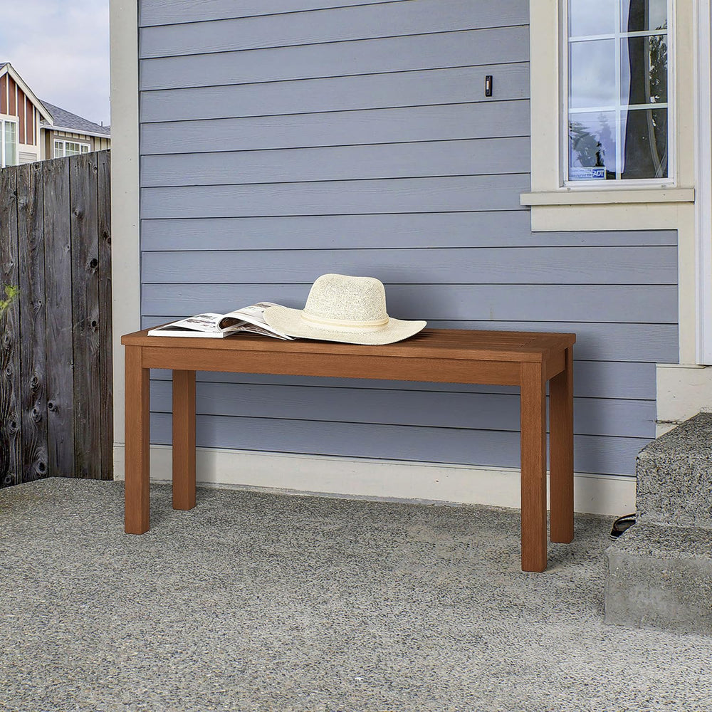 Furinno TIOMAN Outdoor Bench, Promo Backless Garden Bench, for Patio, Garden,...