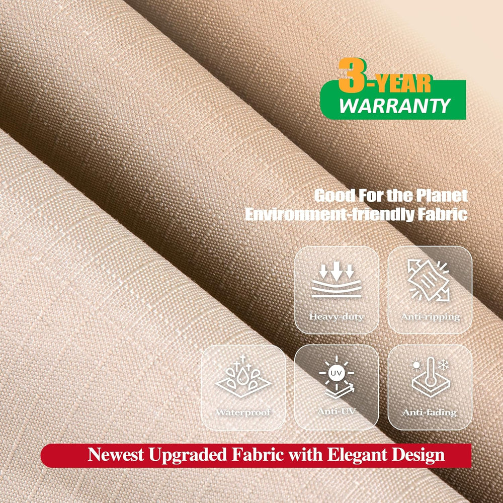 F&J Outdoors Round Outdoor Furniture Covers, 84"Dia x 27.5"H