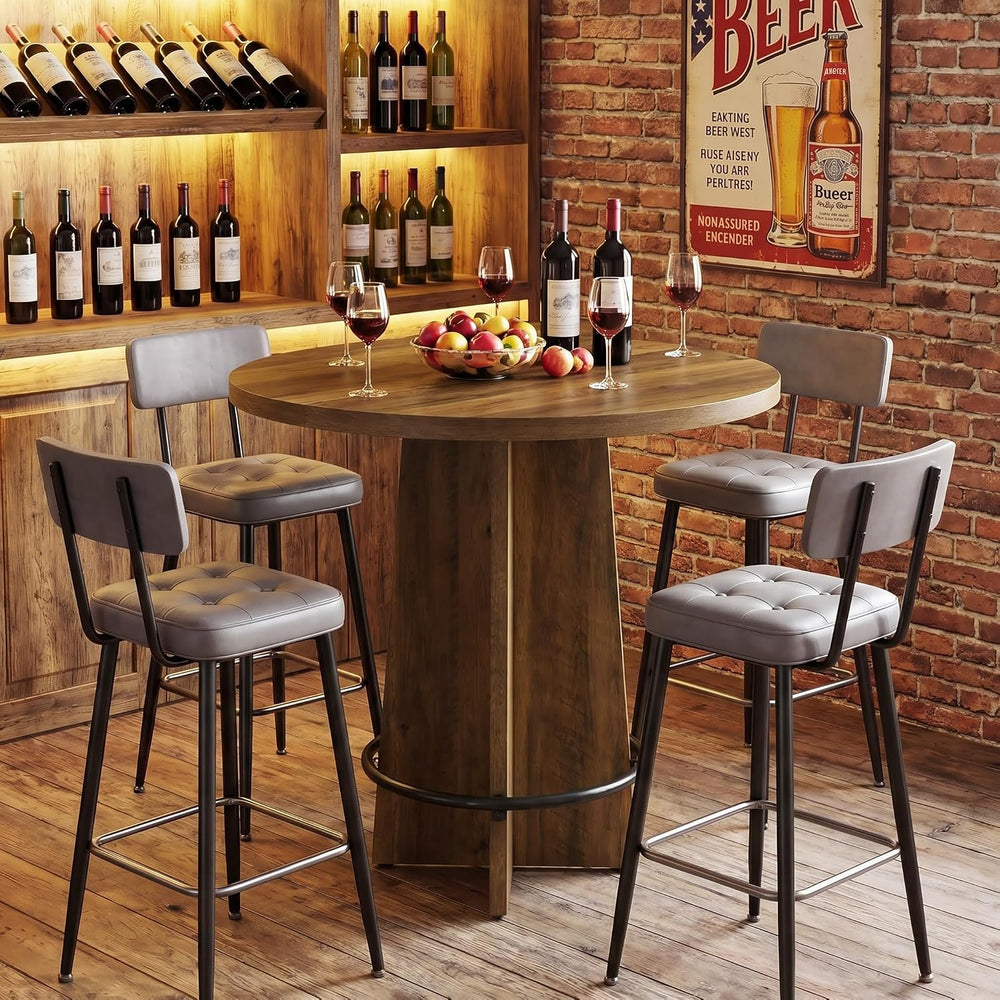 Tribesigns Round Bar Table Set of 2