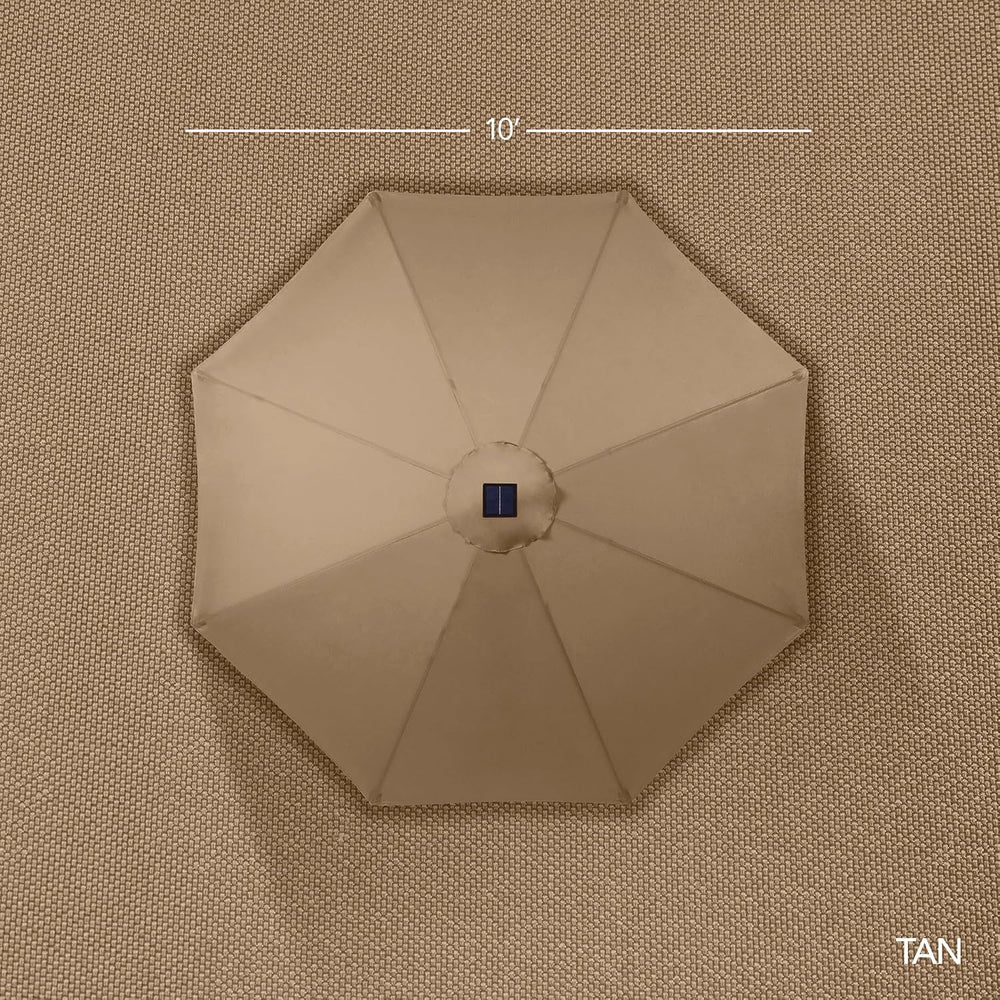 Best Choice Products 10ft Offset Cantilever Hanging Market Patio Umbrella, Sm...