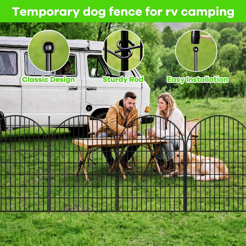 Garvee Garden Fence, 40in(H) x 23.6ft 10 Pack Garden Fencing Animal Barrier