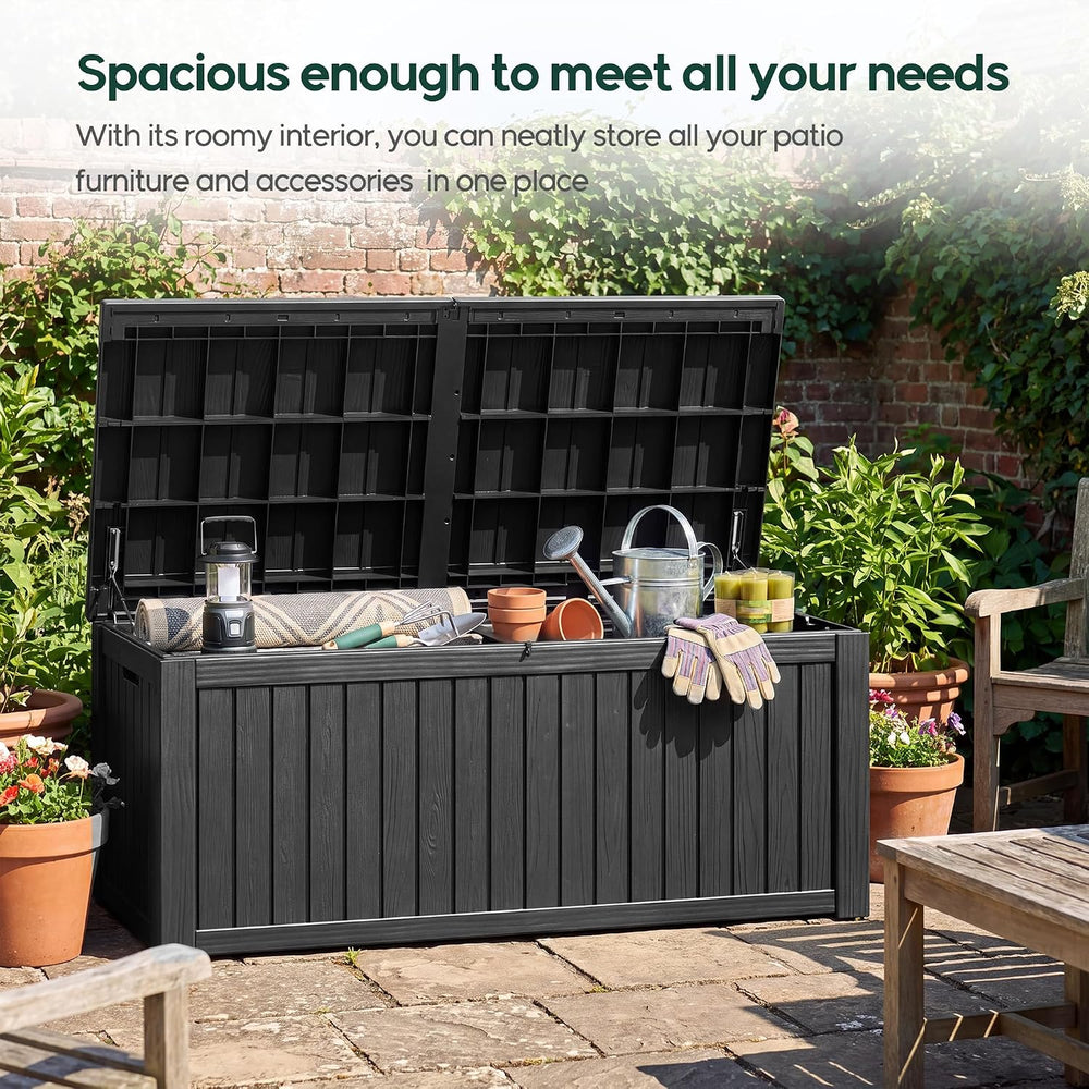 KAMABOKO 230 Gallon Outdoor Storage Box Waterproof Deck Box for Patio