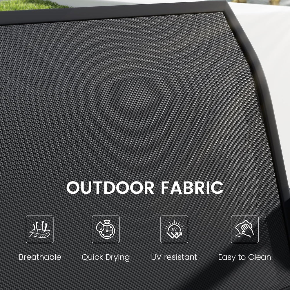 KROFEM Outdoor Glider Bench, Glider Bench for Outside Patio, Black