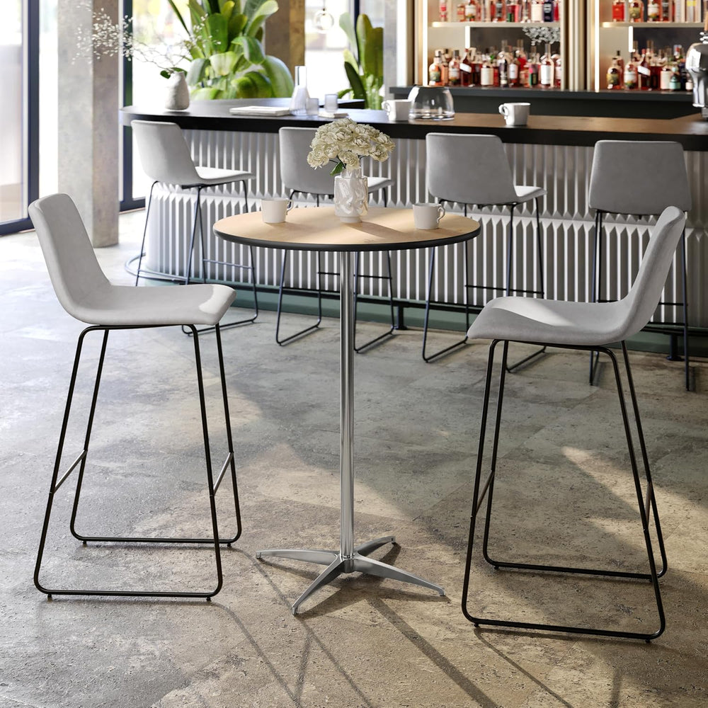 Flash Furniture Lars 30" Round Cocktail Table with 30" and 42"...