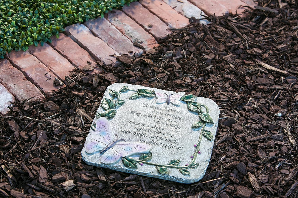 Evergreen Those We Love Don't Go Away Garden Memorial Stone | Outdoor Saf...