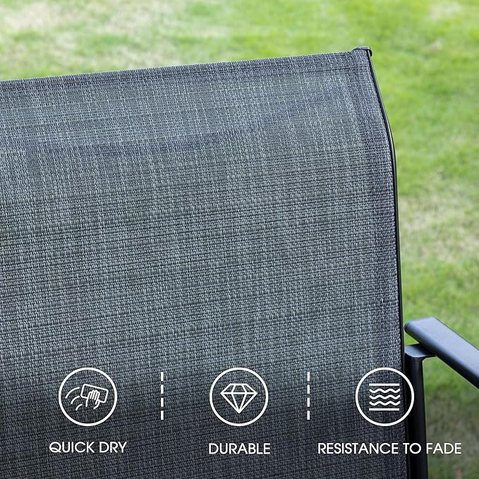 VICLLAX Patio Dining Set for 6, Outdoor Furniture Set Includes 63" Recta...