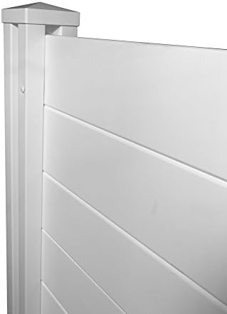 Enclo Premium White Vinyl Privacy Screen, DIY No Dig Kit