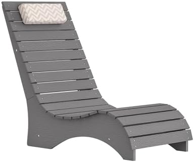 Pool Chairs Set of 2, Fade-Proof for Shallow Water with Headrest | Anti-Float...